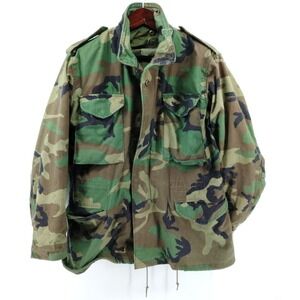 cold weather field camo coat army mens medium military jacket
